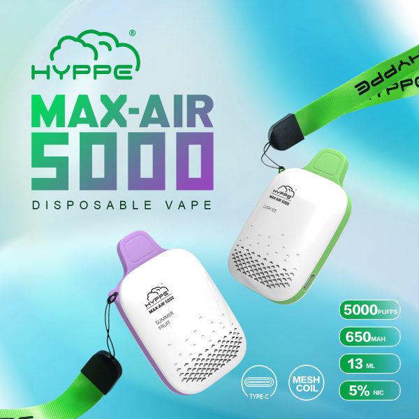 Hyppe Max Air Disposable Vape Device (5000 Puffs)